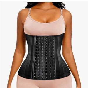 Waist trainer for women 9/25 steel bones & additional extender cincher corset